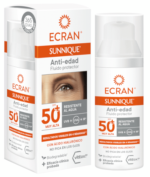 Ecran Sunnique Fluido Antiarrugas SPF50+ 50 ml