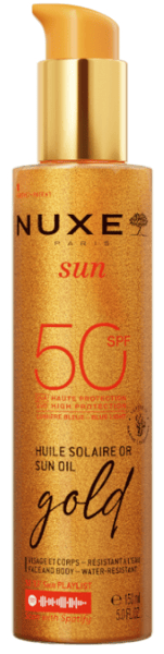Nuxe Sun Aceite Bronceador Gold Rostro y Cuerpo SPF50 150 ml