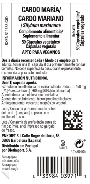 Solgar Cardo María 50 Cápsulas Vegetales