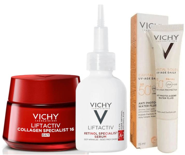 Rutina Vichy Liftactiv Retinol Protocolo Antiarrugas
