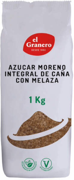 En Oferta El Granero Integral Azúcar Moreno Integral De Caña Con Melaza 1 Kg