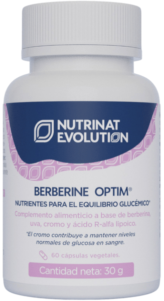 nutrinat evolution berberine optim 60 capsulas vegetales