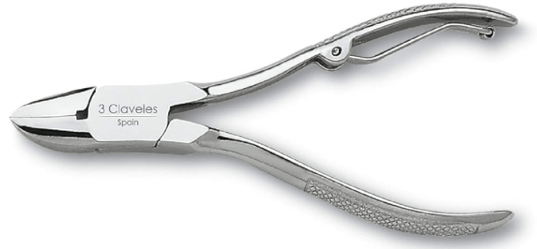 3 Claveles Alicate Uñas Manos 12 Cm
