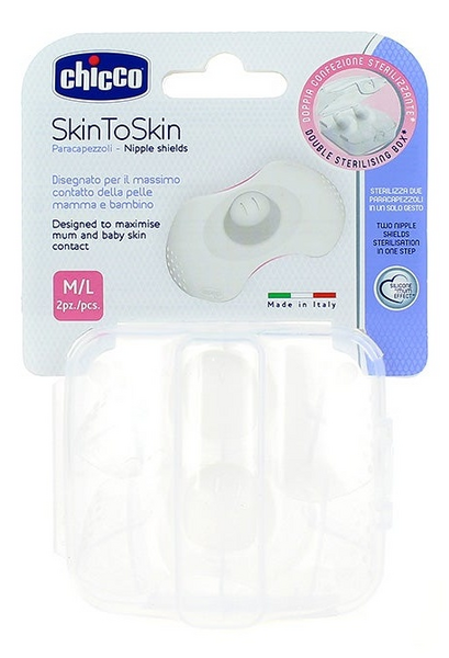 Chicco Skin To Skin Protegepezones M/L 2 Unidades