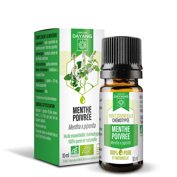 Huiles Essentielle Menthe Poivrée Bio 10ml