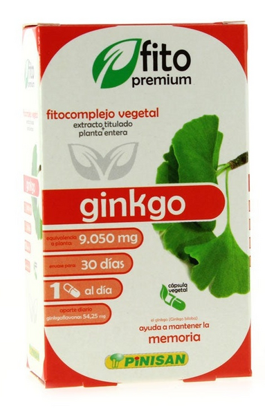 Pinisan Fitopremium Ginkgo 30 Cápsulas