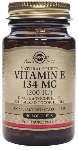 Solgar Vitamina E 200 UI 134 mg 50 Cápsulas