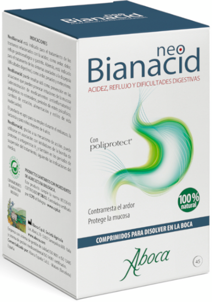 Aboca Neobianacid Acidez y Reflujo 45 Comprimidos