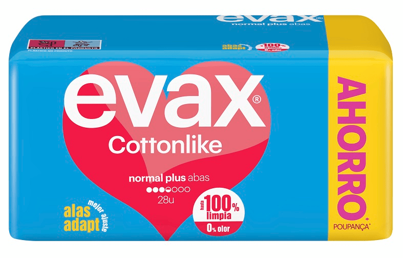Evax Cottonlike Normal Plus Compresas Alas 28 uds