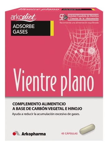 Arkopharma Vientre Plano - Carbon + Hinojo 45 Cápsulas