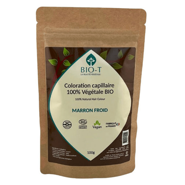 Coloration Végétale marron froid - Bio et 100% naturel - 100g