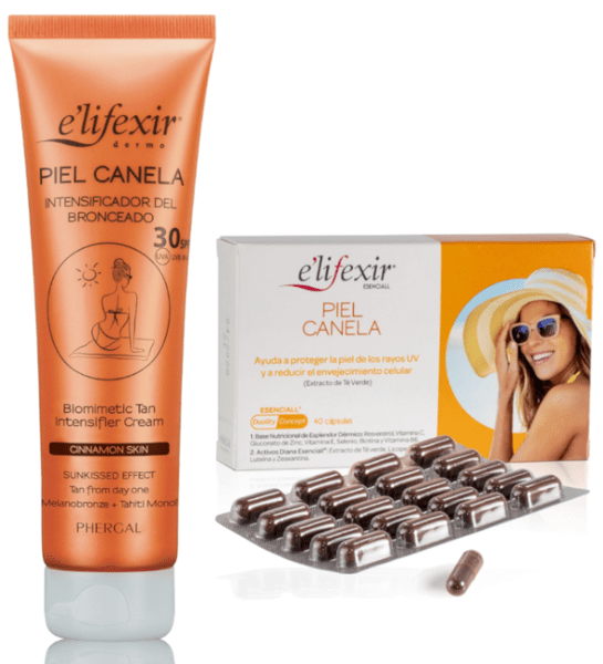 Elifexir Acelerador Bronceado SPF30 150 ml + Piel Canela 40 Cápsulas