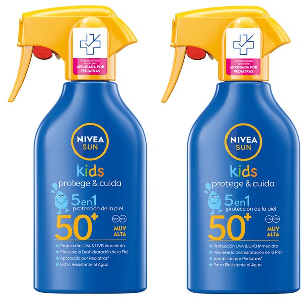 Nivea Sun Spray Solar Niños Hidratante SPF50+ 2x270 ml