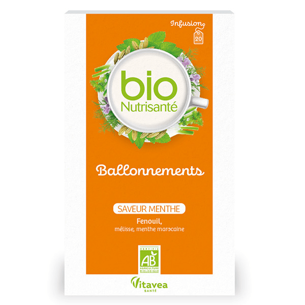 BioNutrisanté - Infusion Ballonnements - Saveur Menthe - Bio 20 sachets 3