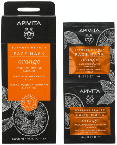 Apivita Express Beauty Mascarilla Revitalizante con Naranja 2x8ml