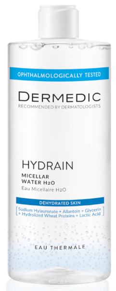 Dermedic Hydrain3 Hialuro Agua Micelar H2O 500 ml