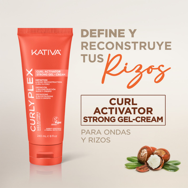 Kativa Curly Plex Activator Strong Gel Crema 240 Ml