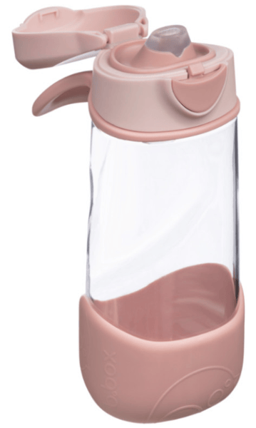 B.Box Botella de Tritán con Boquilla y Asa Blush Crash 450 ml