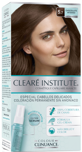 Cleare Institute Colour Clinuance Tinte Permanente Cabellos Delicados 5.7 Chocolate Intenso