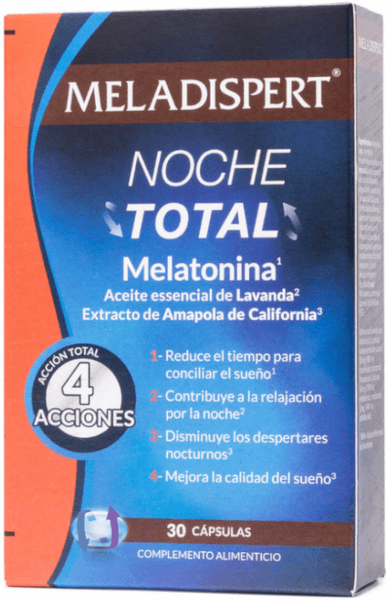 Meladispert Melatonina Noche Total 30 Comprimidos