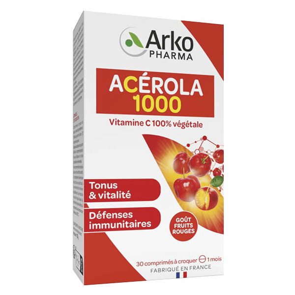 Azinc Naturel Acérola 1000 Vitamine C 30 comprimés 4