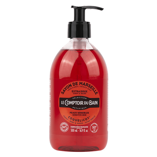Savon de Marseille Coquelicot Extra Doux 500ml 5