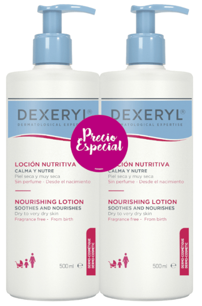 Dexeryl Loción Nutritiva 2x500 ml