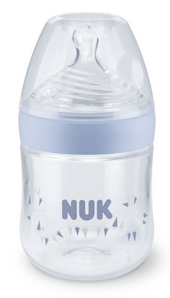 Nuk Biberón Silicona Nature Sense 0-6 meses M Azul 150 ml