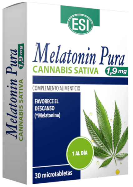ESI Melatonin Pura 1,9 Mg + Cannabis 30 Microtabletas