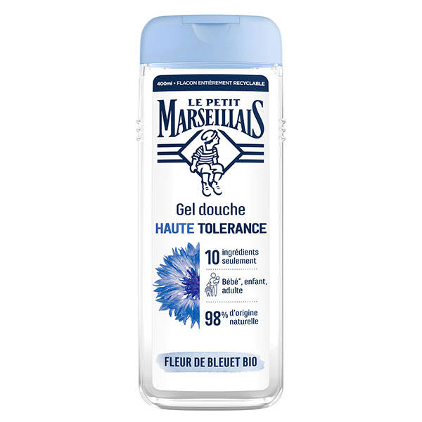 Douche Gel  Haute Tolérance Fleur de Bleuet Bio 400ml 2