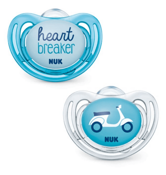 Nuk Freestyle Chupetes Silicona 6-18m Azules 2 uds