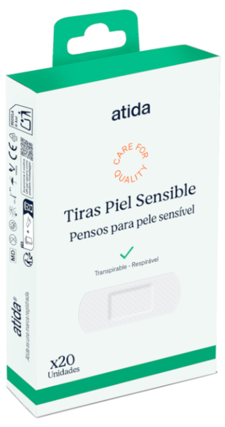 Atida Tiras Apósito Piel Sensible 20 uds