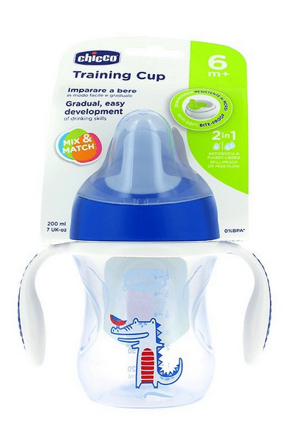 Chicco  Vaso Entrenamiento +6m Azul Marino 200 ml