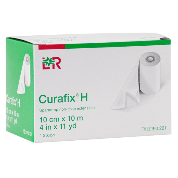 L&R Curafix H Sparadrap Non-Tissé Extensible 10m x 10cm 2