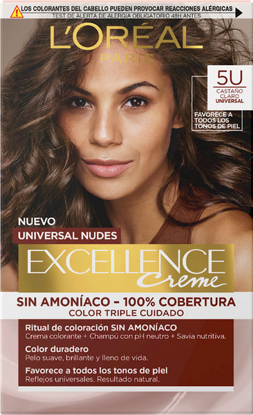 L'Oréal Paris Excellence Crema Colorante Universal Nude 5U Castaño Claro