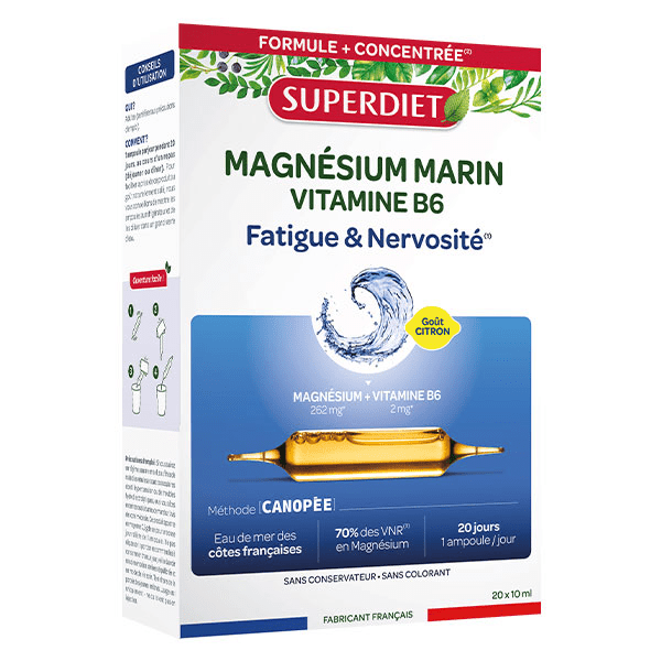 - Magnésium Marin et Vitamine B6 - 20 ampoules de 10ml 3