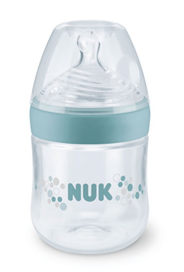 Nuk Biberón Silicona Nature Sense 0-6 meses S Azul 150 ml