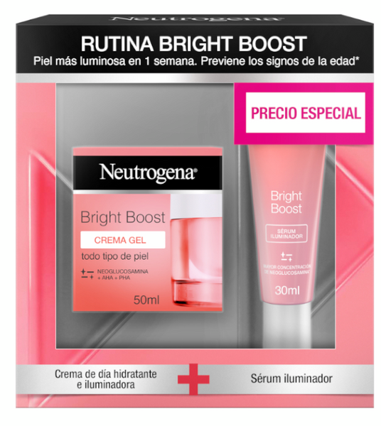 Neutrogena Bright Boost Crema-Gel 50 Ml + Sérum 30 Ml