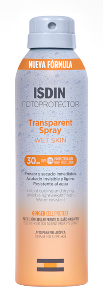 Isdin Fotoprotector Wet Skin Spray Transparente SPF30 200ml
