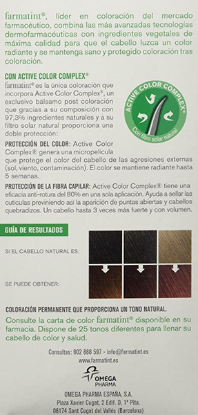 Farmatint  5 M Castaño Claro Caoba 150ml