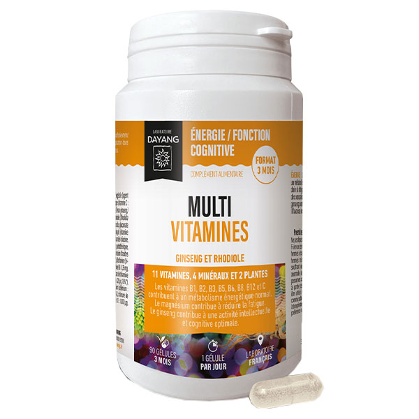 Multivitamines Ginseng Rhodiole 90 gélules