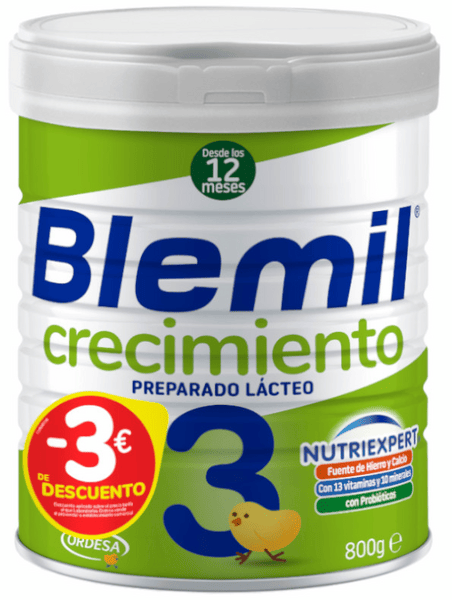 Blemil Plus 3 Leche de Crecimiento 800 gr PRECIO ESPECIAL