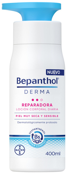 Bepanthol Derma Loción Reparadora Corporal Diaria Piel Sensible 400 Ml