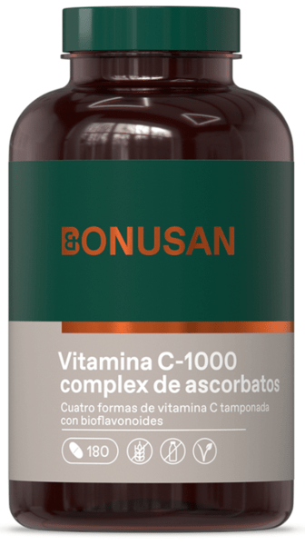 Bonusan Vitamina C-1000 Complejo De Ascorbatos 180 Comprimidos Recubiertos