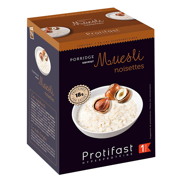 Porridge saveur Muesli noisettes - 28g