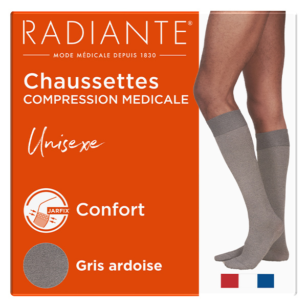 Chaussettes de compression Gris Ressource Taille 3 Classe 2