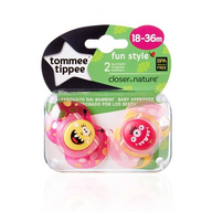 Tommee Tippee Fun Style Tomme Tippee 2 Chupetas Silicone 18-36M
