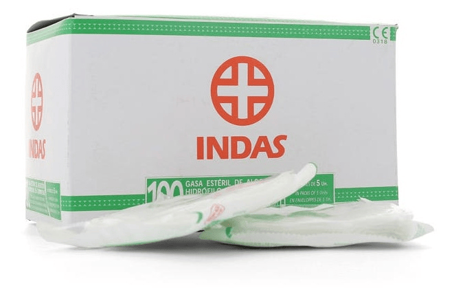Indas Compresas Gasa Estéril C/100 uds