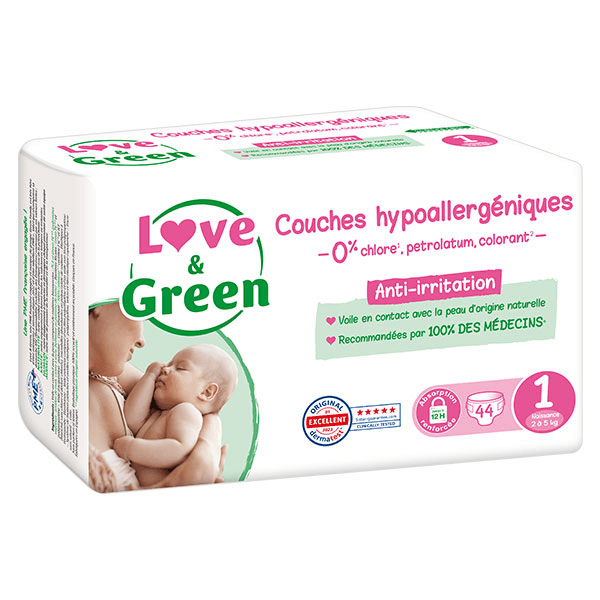 Change Bébé Couche Hypoallergénique Taille 1 2-5kg 44 unités 3