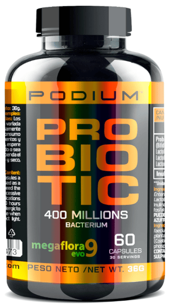 Hypertrophy Nutrition PODIUM Probiotic Megaflora9 60 Cápsulas